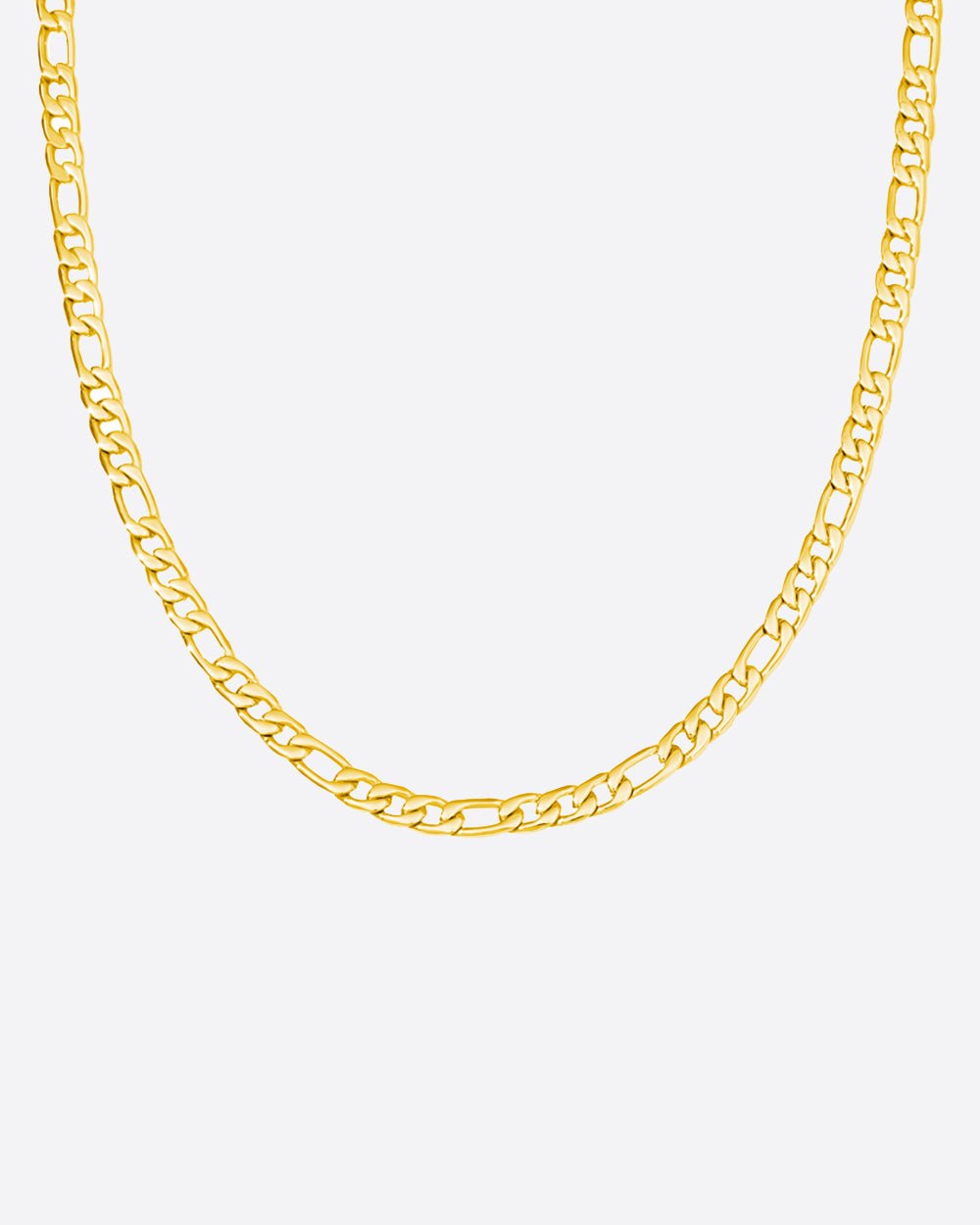 CLEAN FIGARO CHAIN. - 5MM 18K GOLD