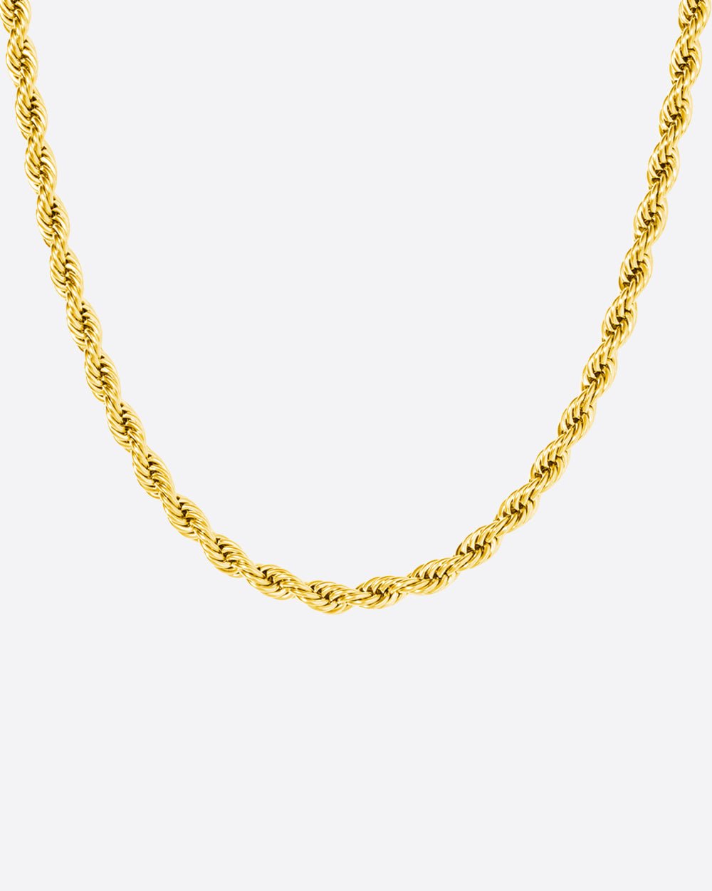 CLEAN ROPE CHAIN. - 6MM 18K GOLD