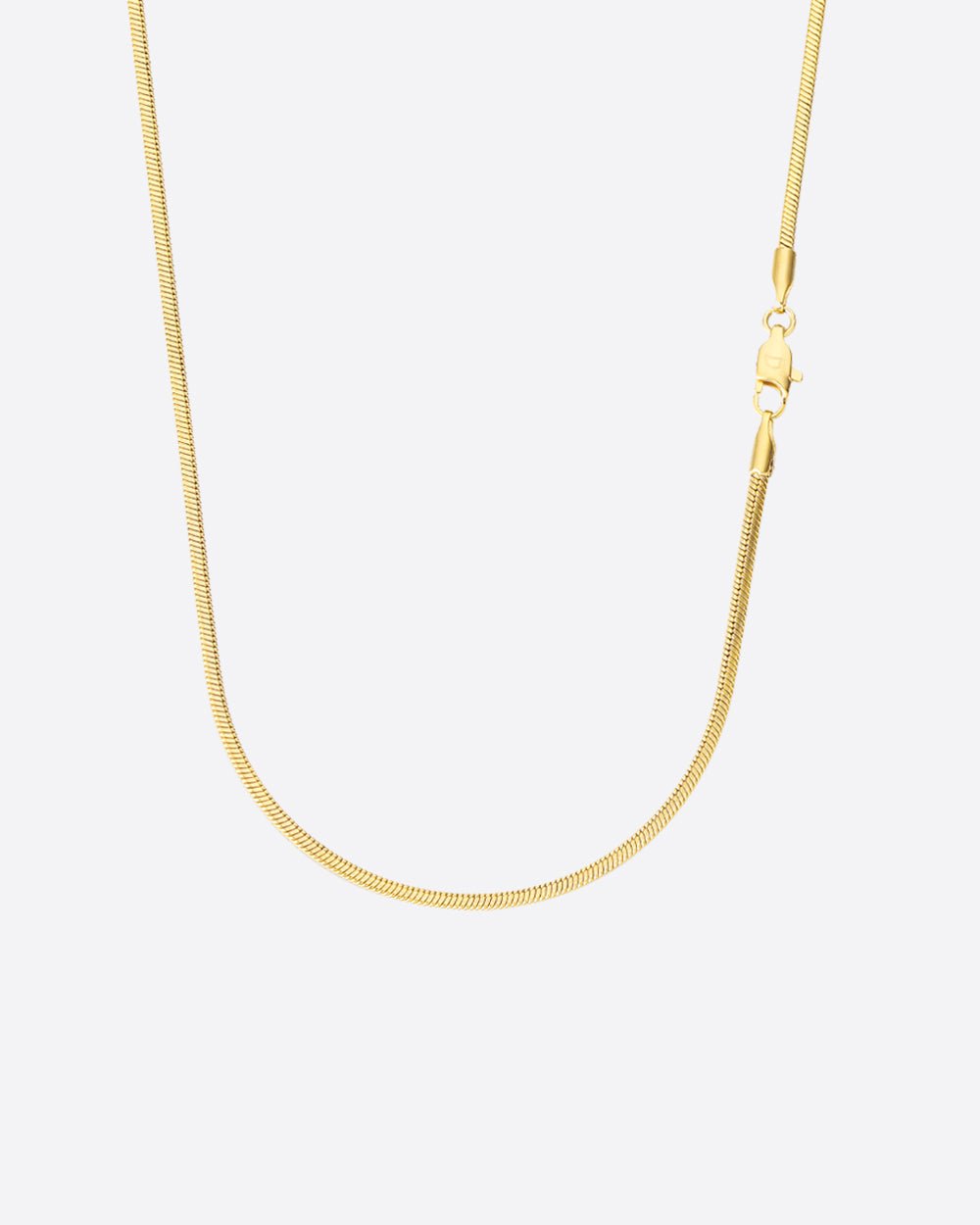 CLEAN SNAKE CHAIN. - 2MM 18K GOLD