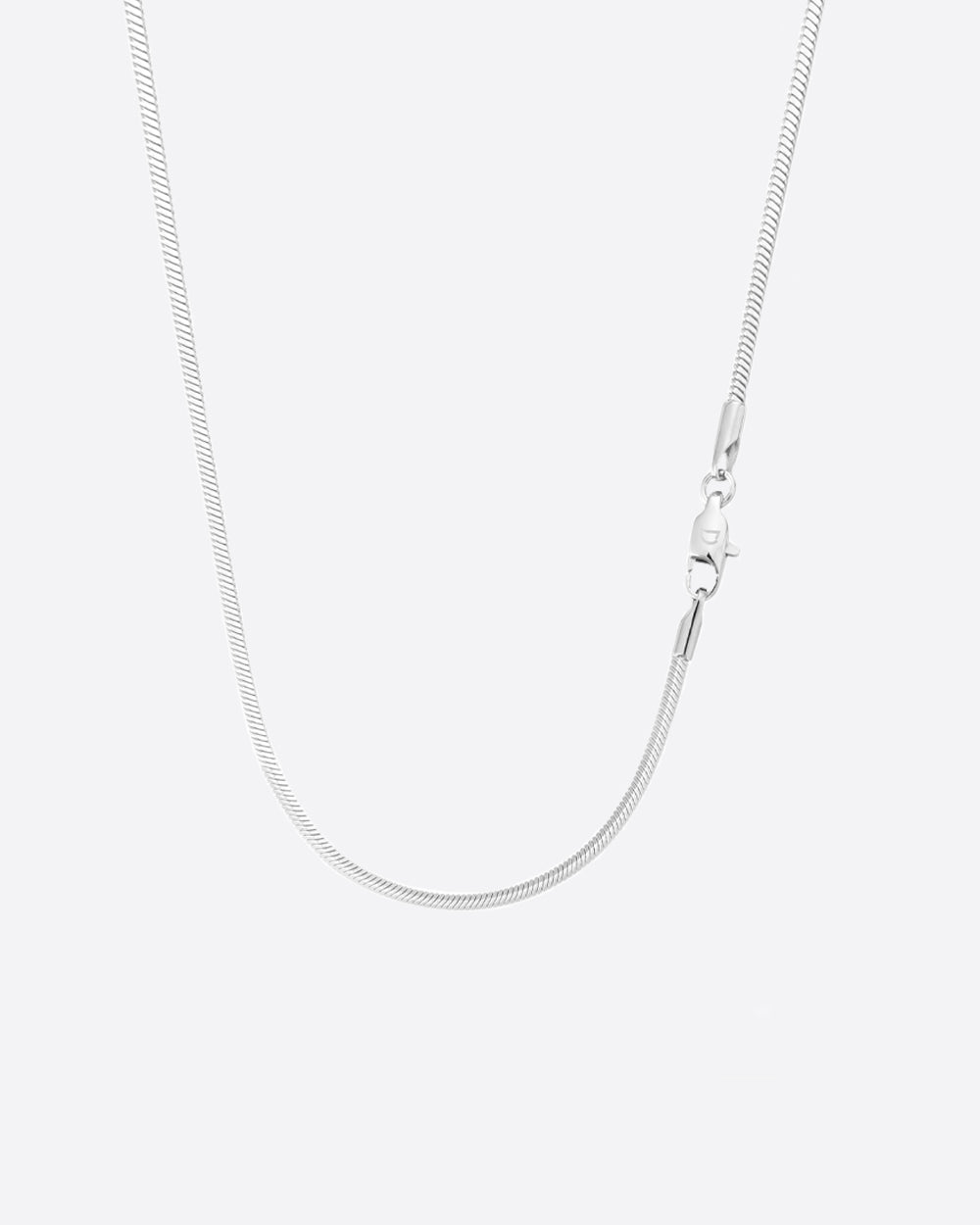 CLEAN SNAKE CHAIN. - 2MM WHITE GOLD